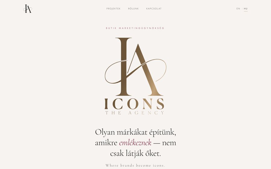 ICONS the Agency — nyitóképernyő